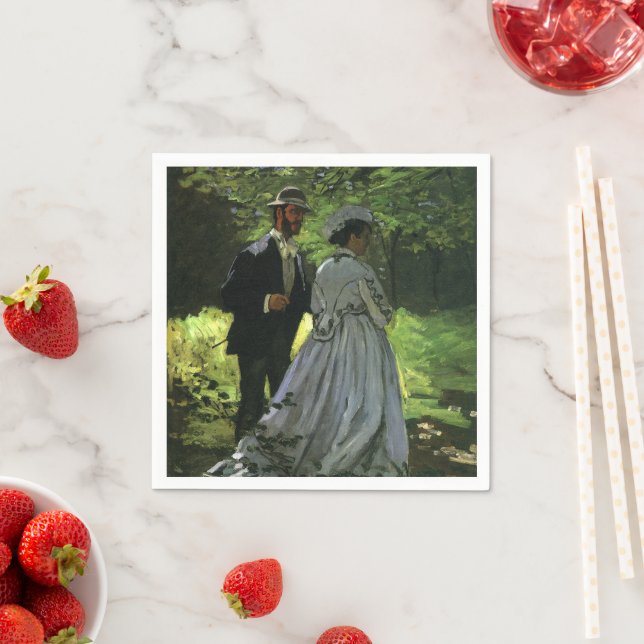 Serviette En Papier Les Promenades, alias Les Poussettes par Claude Mo (En situation)