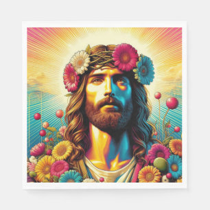 Serviette En Papier Les serviettes de fleurs de Jésus !