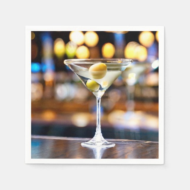 Serviette En Papier Les serviettes Martini Parfaites (Devant)