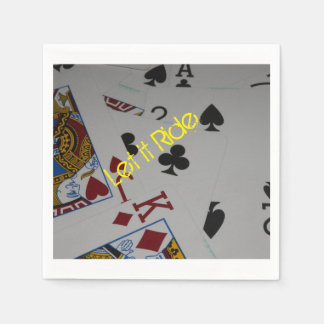 Serviette En Papier "Let it Ride" serviettes de table