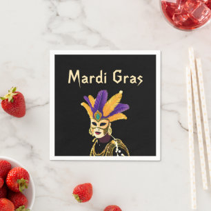 Serviette En Papier "Let the Good Times Roll : Mardi Gras Celebration"