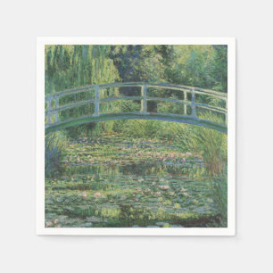 Serviette En Papier L'étang de nénuphars, Paysage Peinture à l'huile, 