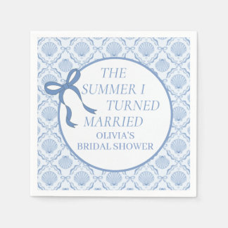 Serviette En Papier L'été où je me suis mariée Coastal enterrement de