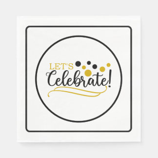 Serviette En Papier Lets Celebrate