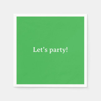 Serviette En Papier 'Let's Party' Vibrant Birthday Holiday Graduations