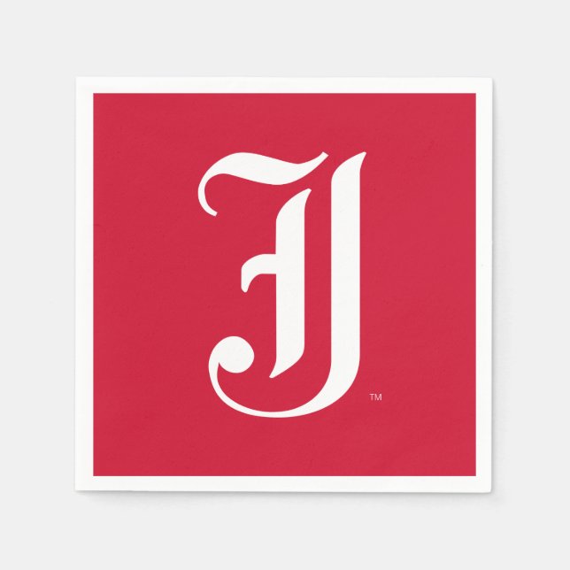 Serviette En Papier LETTRE JSU Classique de l'Université d'État de Jac (Devant)