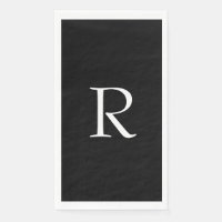 Lettre monogrammes Fête des mariées Mariage noir b