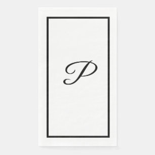 Serviette En Papier Lettre monogrammes Mariage de Fête des mariées noi
