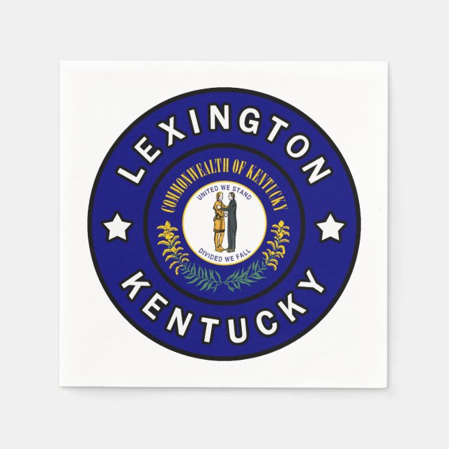 Serviette En Papier Lexington Kentucky (Devant)