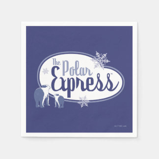 Serviette En Papier L'Express polaire | Ours polaires Retro Graphisme