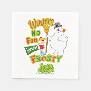 Serviette En Papier L'hiver ne s'amuse pas sans Frosty le Snowman™