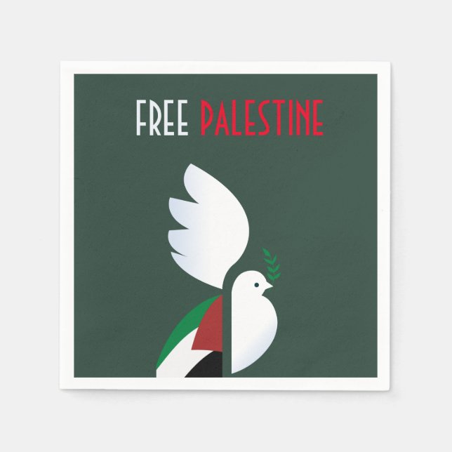 Serviette En Papier Libérer la Palestine (Devant)