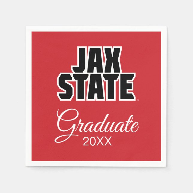 Serviette En Papier Licence de l'Université d'État de Jacksonville (Devant)