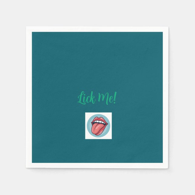 Serviette En Papier Lick Me Napkins (Devant)