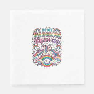 Serviette En Papier Licorne Dans Mon Rêve Arc-En-Ciel Ère Vêtements Co
