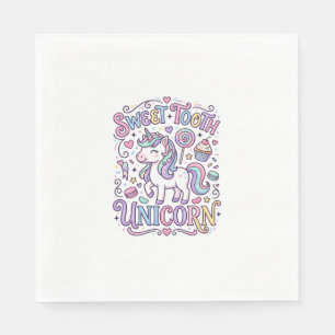 Serviette En Papier Licorne Faible pour les Sucreries Licorne Merch De