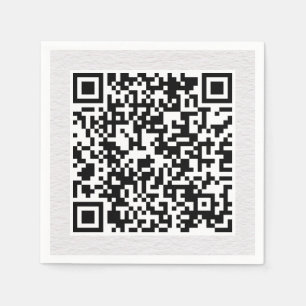 Serviette En Papier Lien vers le site Web de code QR personnalisé Cock