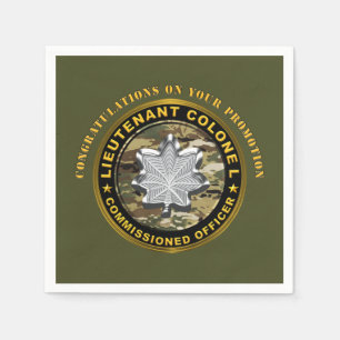 Serviette En Papier Lieutenant-colonel LTC Promotion