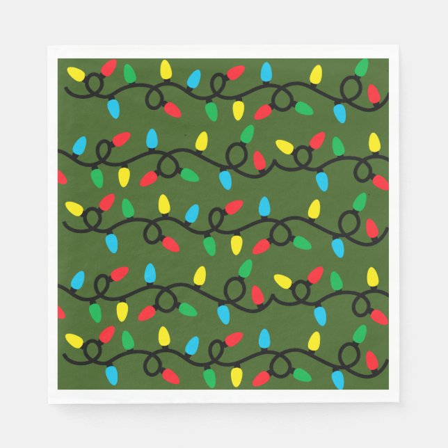 Serviette En Papier Light Up The Holidays Paper Napkin (Devant)
