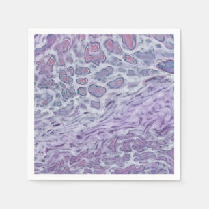 Serviette En Papier Lilac Acrylique Pourrissant L'Art Fluide Abstrait