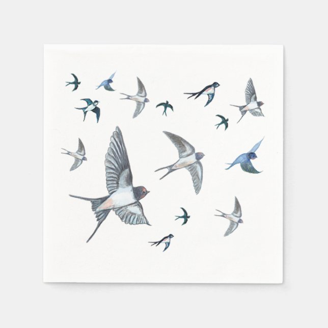Serviette En Papier L'Illustration De L'Avalière Volante (Devant)