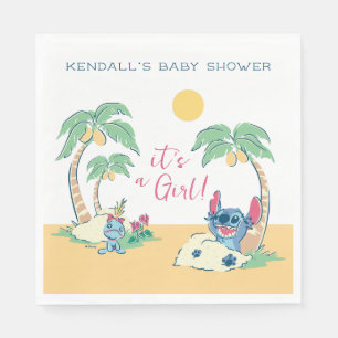 Serviette En Papier Lilo et Stitch Beach Baby shower fille