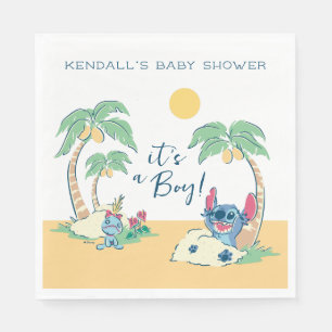 Serviette En Papier Lilo et Stitch Beach Baby shower garçon