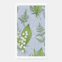 Lily de Vallée avec des fougères || Bleu Clair