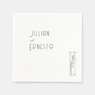 Serviette En Papier Lily de Valley || Image couleur v1 personnalisée