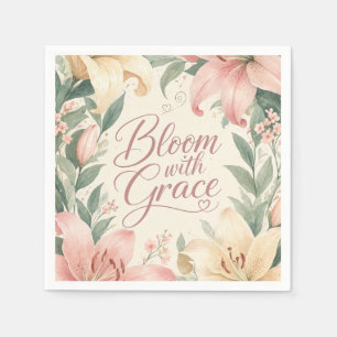 Serviette En Papier Lily : Épanouissement avec Grâce Sweet 16