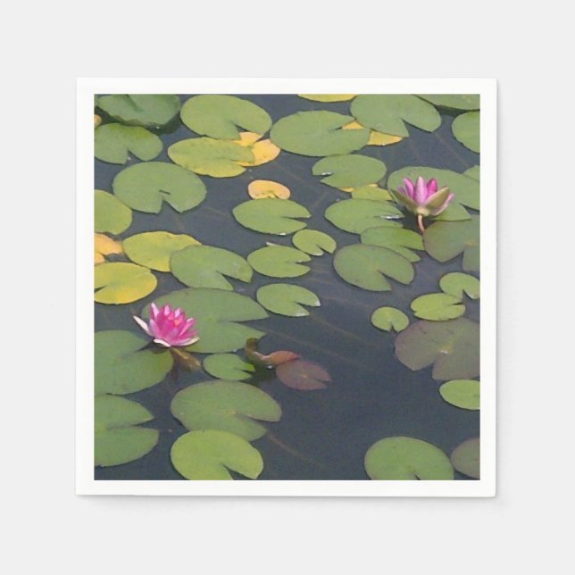 Serviette En Papier Lilypad Pond Peinture Monet (Devant)