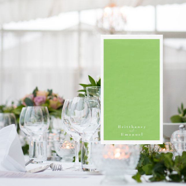 Serviette En Papier Lime Green Mariage (Créateur téléchargé)