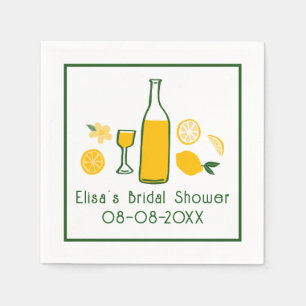 Serviette En Papier Limoncello Lemonade Lemon Fête des mariées PERSONN