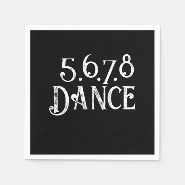 Serviette En Papier Line Dance Country Music Cowboy Cowgirl Gift (Devant)