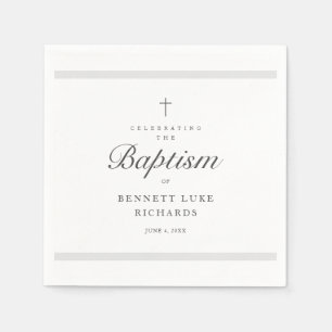 Serviette En Papier Lingettes de baptême pour garçons ou filles d'élég