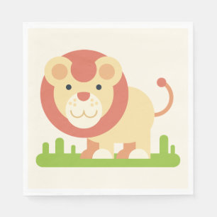 Serviette En Papier Lion