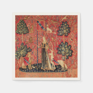Serviette En Papier Lion D'ENFANCE ET D'UNICORN, Fleurs D'Imaginaires,