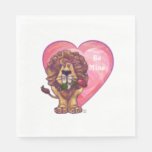 Serviette En Papier Lion Saint Valentin
