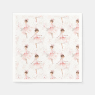 Serviette En Papier Little Ballerina #4 - Fille asiatique