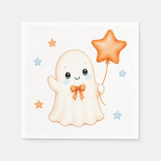Serviette En Papier Little Boo Fantôme | Baby Shower Halloween