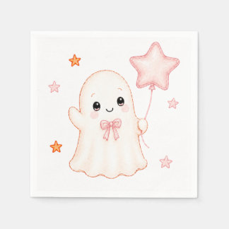Serviette En Papier Little Boo Fantôme | Fête Prénatale d'Halloween po