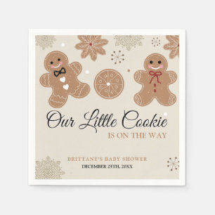 Serviette En Papier Little Cookie Christmas Baby shower Papier Napkin