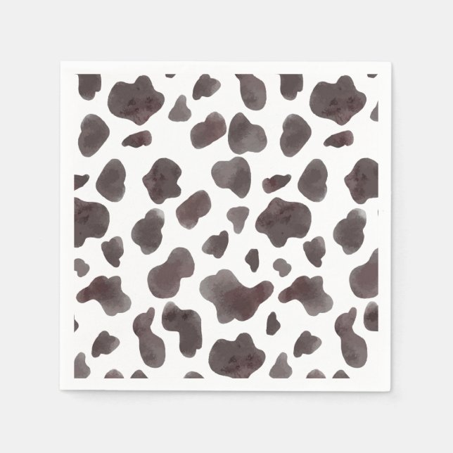 Serviette En Papier Little Cowboy | Pays rustique Ouest de la vache (Devant)