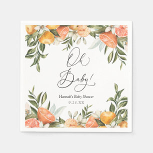 Serviette En Papier Little Cutie Oranges Oh bébé Napkins