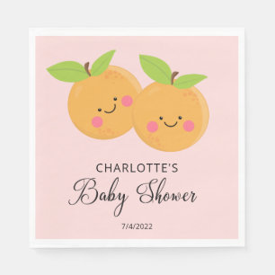 Serviette En Papier Little Cuties Twins Baby shower Napkins