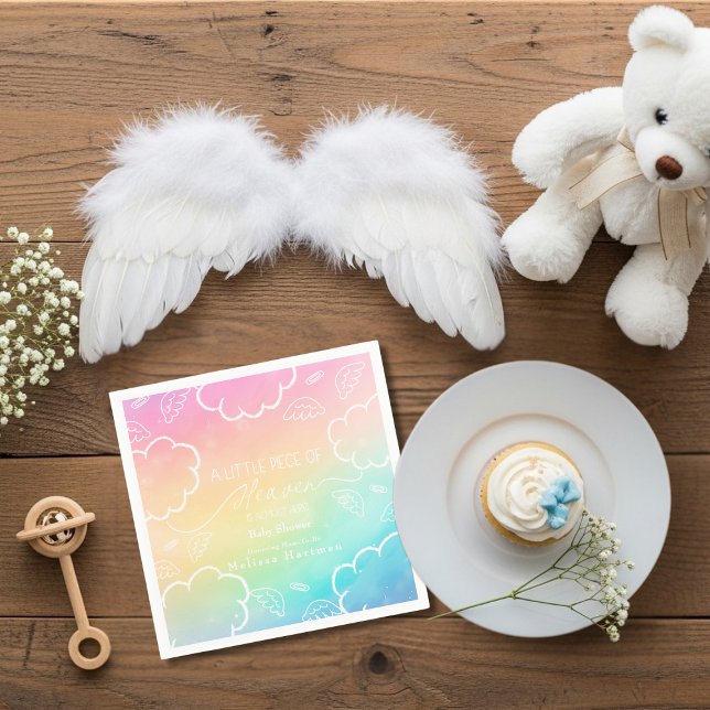 Serviette En Papier Little Piece of Heaven Rainbow Thank You Napkins (Little Piece of Heaven Rainbow Thank You Napkins)