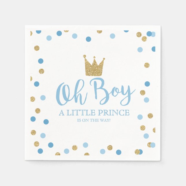 Serviette En Papier Little Prince Baby shower Baby shower Party Napkin (Devant)