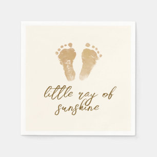 Serviette En Papier Little Ray of Sunshine Boho Baby shower
