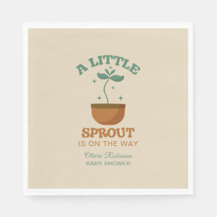 Serviette En Papier Little Sprouts Garden Party Baby shower