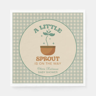 Serviette En Papier Little Sprouts Garden Party Baby shower